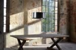 Lampe suspension industrielle en tonneau métal 200 L – Upcycling design atelier – Image 3