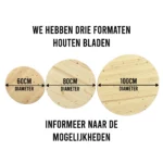 Table mange-debout design Mona Lisa 200L – Baril métal upcyclé avec plateau bois – Image 2