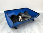 Lit pour chien en tonneau métal recyclé 200L – Big Buddy | Couchage upcycling industriel – Image 3