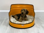 Lit pour animal en tonneau métal upcyclé « Big Sweety » – Couchage design industriel 60 cm – Image 5