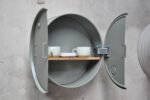 Meuble mural upcyclé en fût métallique thermolaqué