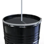 Barrelsol – Tonneau Métal 200L Upcyclé avec Parasol Intégré – Image 2