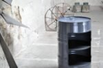 Étagère Upcycling en Tonneau Métal 60L – Découpe Frontale Design Industriel – Image 2