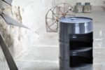 Étagère Upcycling en Tonneau Métal 60L – Découpe Frontale Design Industriel – Image 2