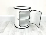 Armoire ronde en baril métal upcyclé 50L « Butch » – Meuble industriel éco-responsable – Image 2