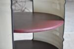 Étagère en tonneau métal upcyclé 200L – Double ouverture – Design industriel – Image 2