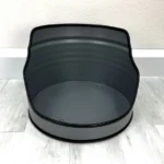 Lit pour chien en tonneau métal upcyclé design industriel