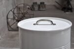 Baril métal upcyclé 100L – Meuble déco industriel personnalisable – Image 2