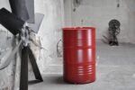 Poubelle Upcycling 200L en Baril Métal – Design Industriel Personnalisable – Image 2