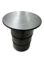 Plateau mange-debout noir 80 cm pour fût métal 200/210 L – Kit upcycling sans baril – Image 2