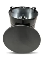 Plateau mange-debout noir 80 cm pour fût métal 200/210 L – Kit upcycling sans baril – Image 3