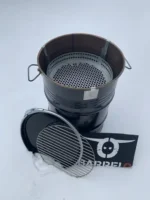 Barbecue Tonneau Métal Upcyclé BarrelQ Small 60L – Brasero & Table d’Appoint Multifonction – Image 2