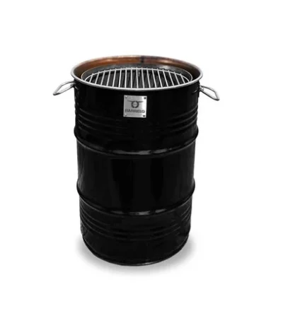 Barbecue tonneau métal BarrelQ Small 60L design industriel extérieur