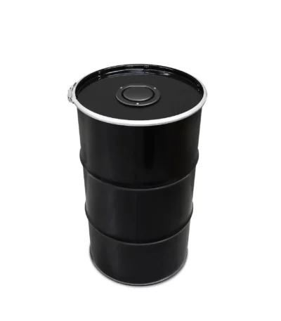 Poubelle industrielle BinBin 120 litres en métal recyclé vue de face