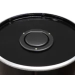 Poubelle industrielle BinBin 120L en métal recyclé avec clapet en verre – Image 3