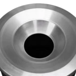 Poubelle Upcycling BinBin 60L en Baril Métal Noir – Couvercle Ignifuge Design Industriel – Image 3