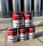 Fût Métal Pop Art Andy Warhol 200L – Tonneau Upcyclé Déco Industrielle – Image 3