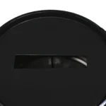 Poubelle industrielle upcyclée BinBin Hole 200L – Baril métal noir avec couvercle à fente – Image 3