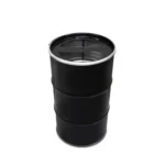 poubelle industrielle BinBin Vriflex en métal noir 120 litres