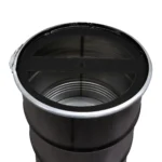 Poubelle industrielle upcyclée BinBin Vriflex 120L – Collecteur métal double tri – Image 2