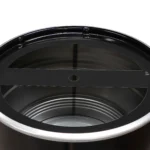 Poubelle industrielle upcyclée BinBin Vriflex 120L – Collecteur métal double tri – Image 3