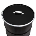 Poubelle Upcycling BinBin Handle 120L – Collecteur Métal pour Bouteilles Plastique – Design Industriel – Image 2