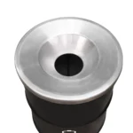 Collecteur de bouteilles plastique ignifugé BinBin – Poubelle fût métal upcyclé 120L design industriel – Image 2