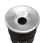 Poubelle Upcycling BinBin Flameproof 120L – Fût Métal Noir Ignifugé Design Industriel – Image 3