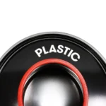 Poubelle de tri plastique BinBin Hole 60L – Style fût industriel avec couvercle trou rouge – Image 3