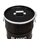 Poubelle plastique BinBin 60L – Fût design industriel pour tri du plastique (intérieur & extérieur) – Image 2