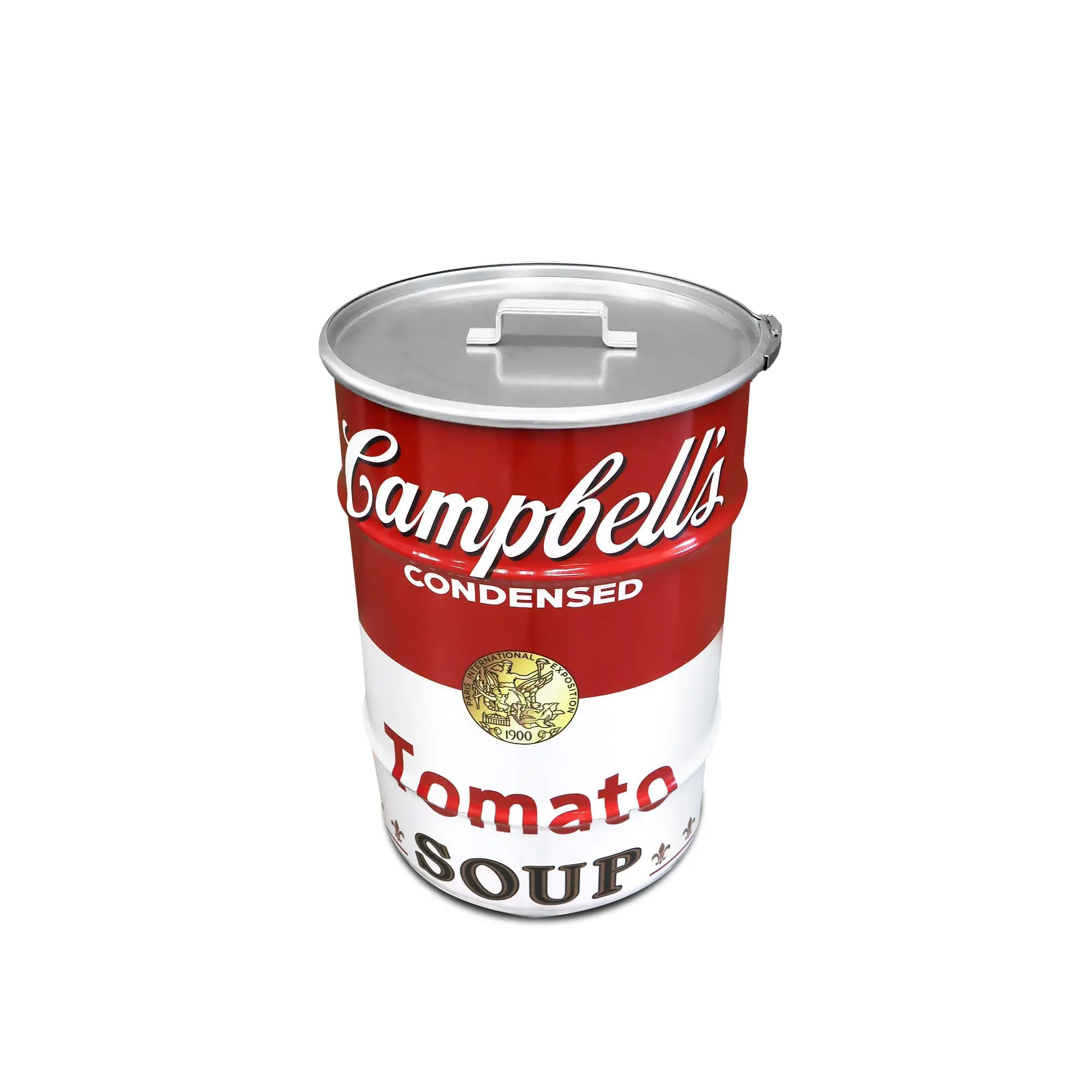 poubelle design industrielle BinBin Campbell’s Soup 60 litres en métal poubelle design industrielle BinBin Campbell’s Soup 60 litres en métal