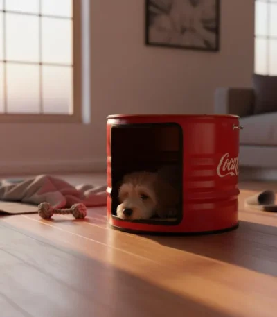 Panier pour chien style industriel vintage personnalisable