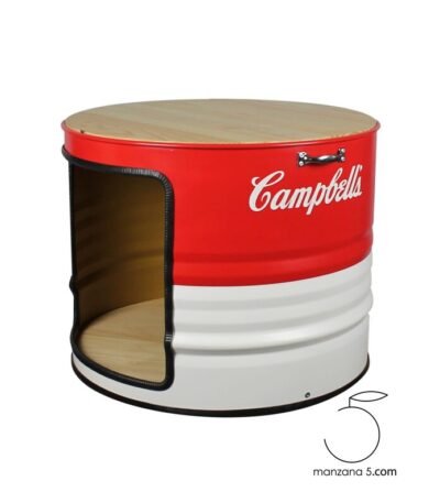 Lit anti-stress pour chien effet grotte en métal recyclé