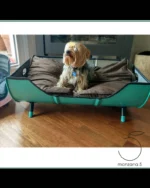 Lit pour Chien Industriel en Baril Métal Recyclé 200L – Design Vintage Personnalisable – Image 2